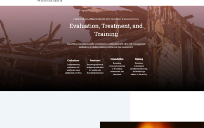 Firesetting Prevention Center Website Development